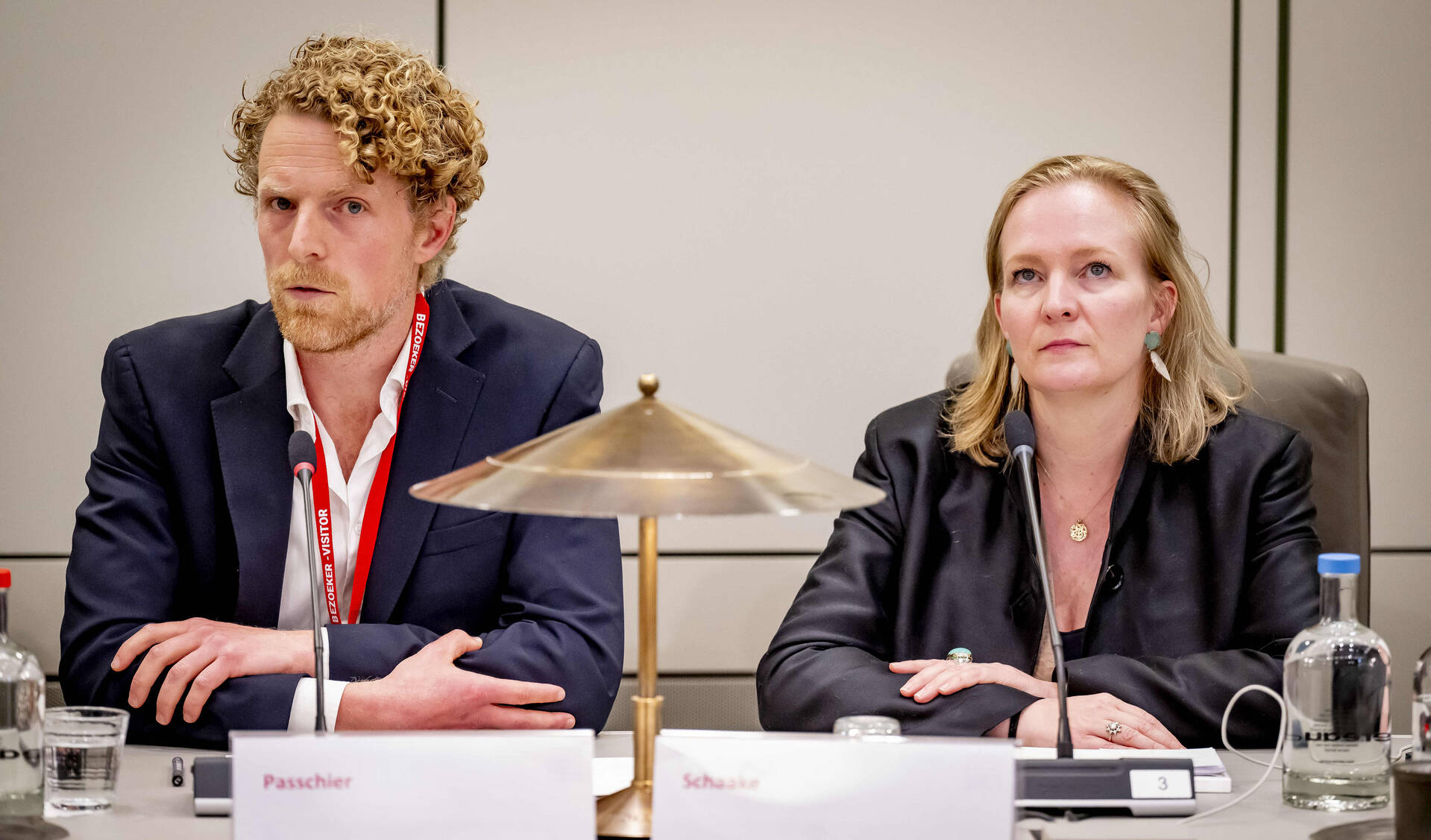 Reijer Passchier (Universiteit Leiden) en Marietje Schaake (Stanford University)