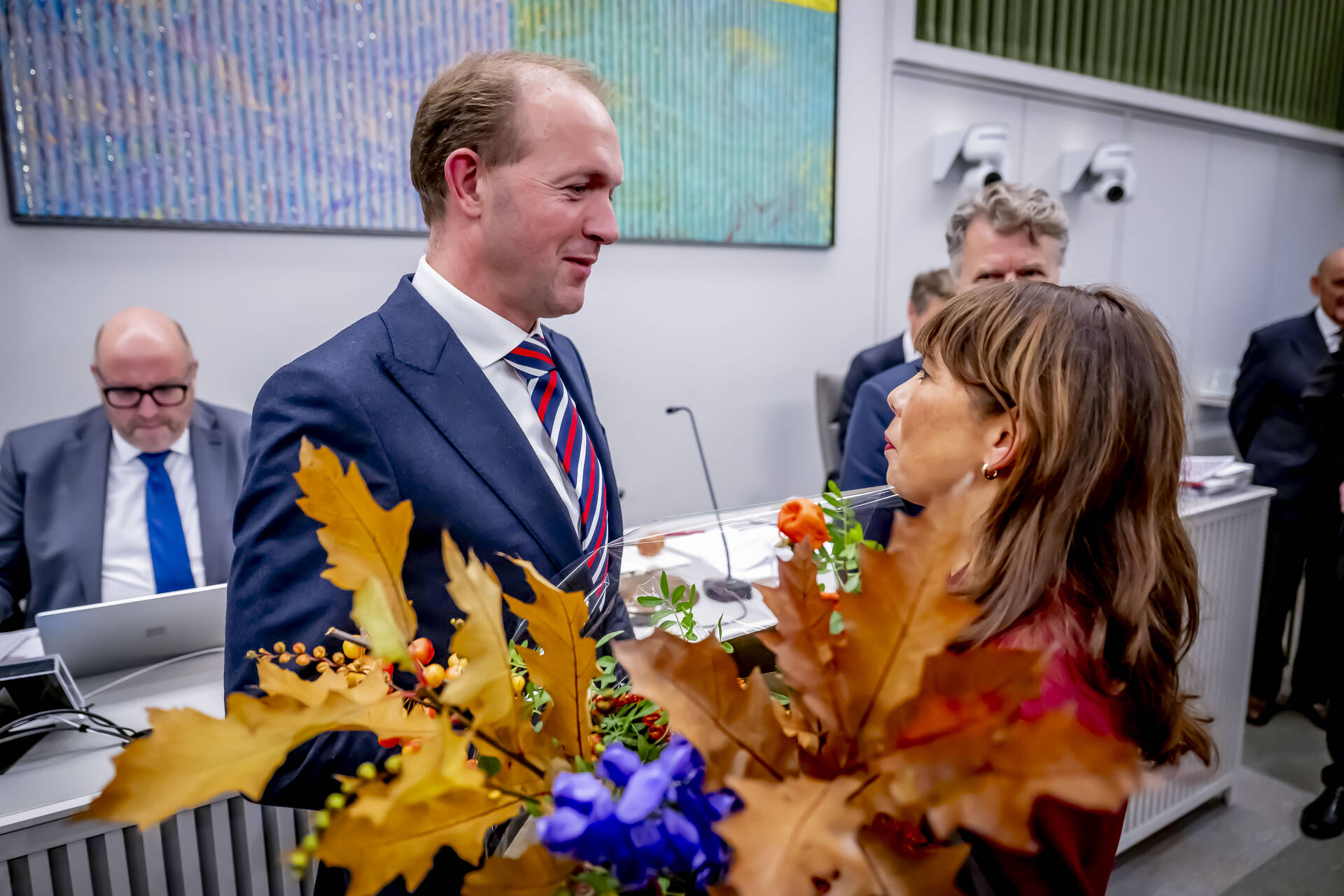 Felicitaties van Kamervoorzitter Vos voor Talsma
