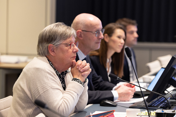 Het gesprek werd geleid door vervangend commissievoorzitter Hetty Janssen