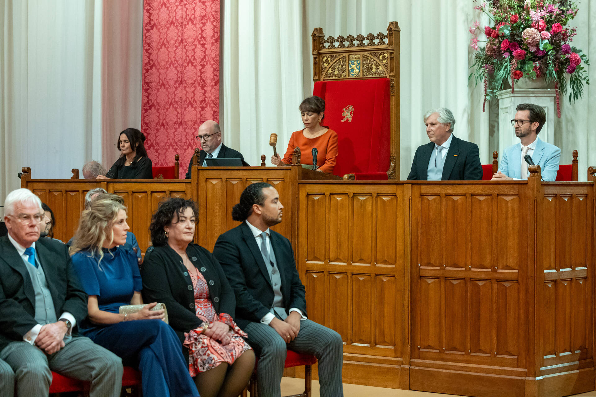 Voorzitter Vos opent de Verenigde Vergadering