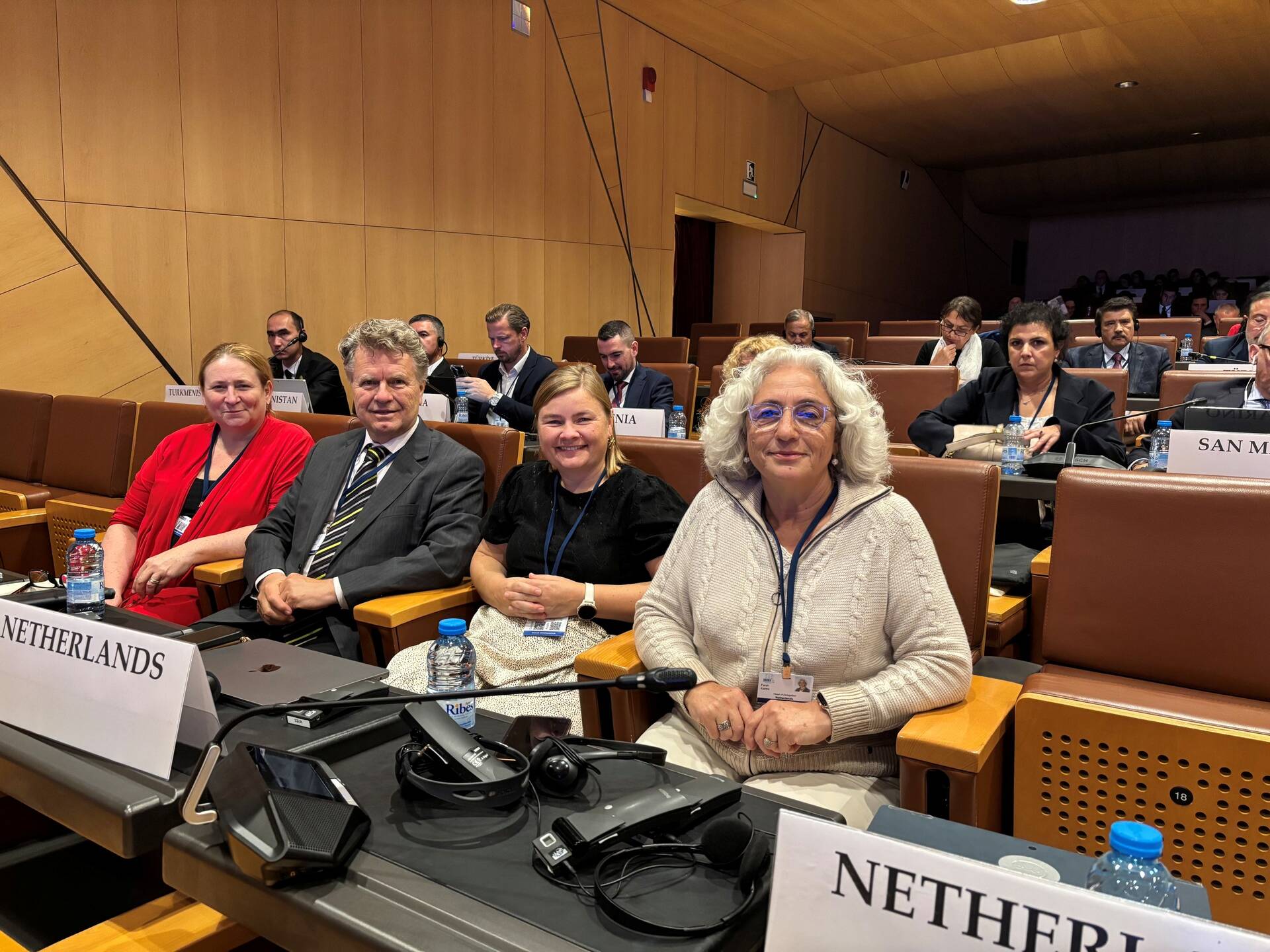 De Nederlandse delegatie