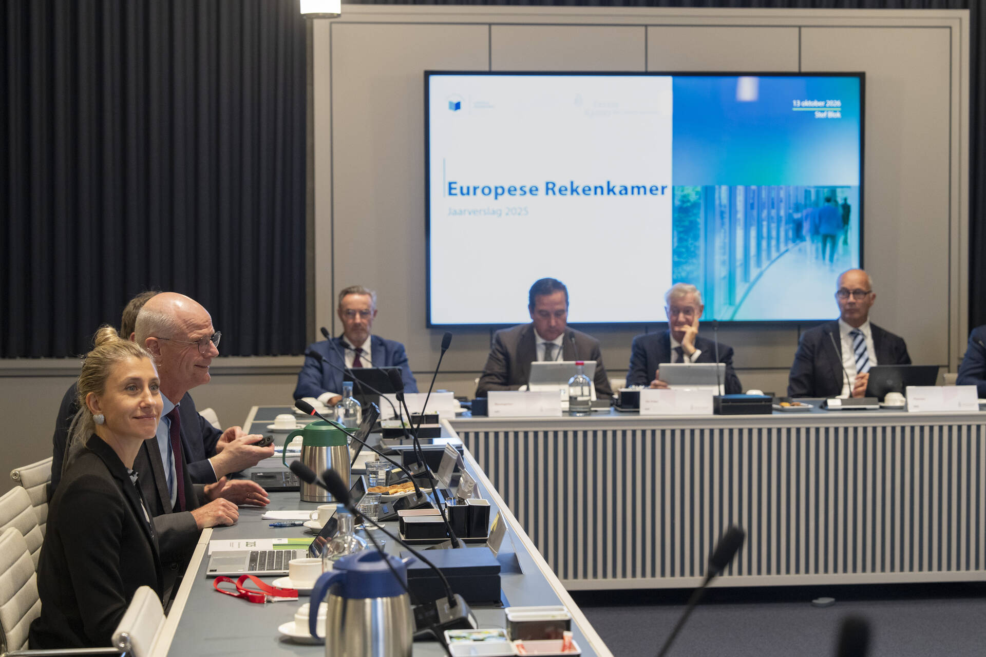 De commissie Financiën in gesprek met de Europese Rekenkamer 